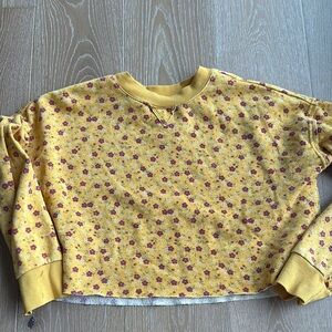 Floral Yellow Sweatshirt